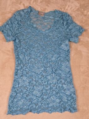 Simply Detailed Lace Short-Sleeve Tee